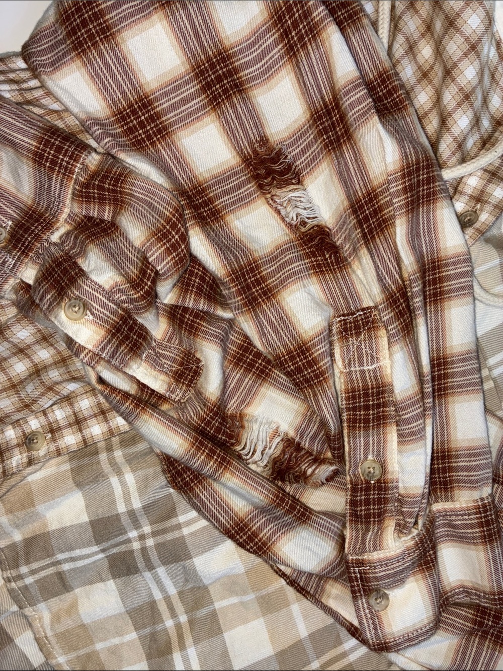 AE - Patchwork Plaid Hood Flannel - Picture 11 of 11